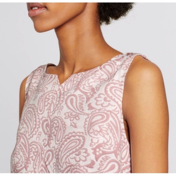 Victoria Beckham Pink Blush Paisley Shift Dress - Picture 10 of 10